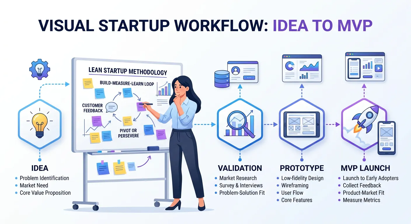 From Idea to MVP: A Practical Guide for First-Time Founders — illustration 1