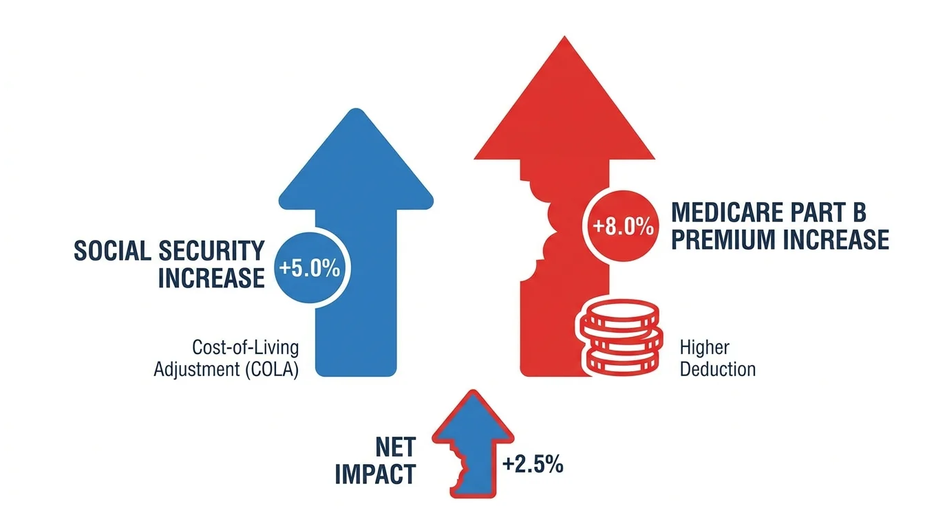 Your 2027 Social Security Raise May Be Smaller Than It Looks — The Medicare Problem Nobody Talks About — illustration 1